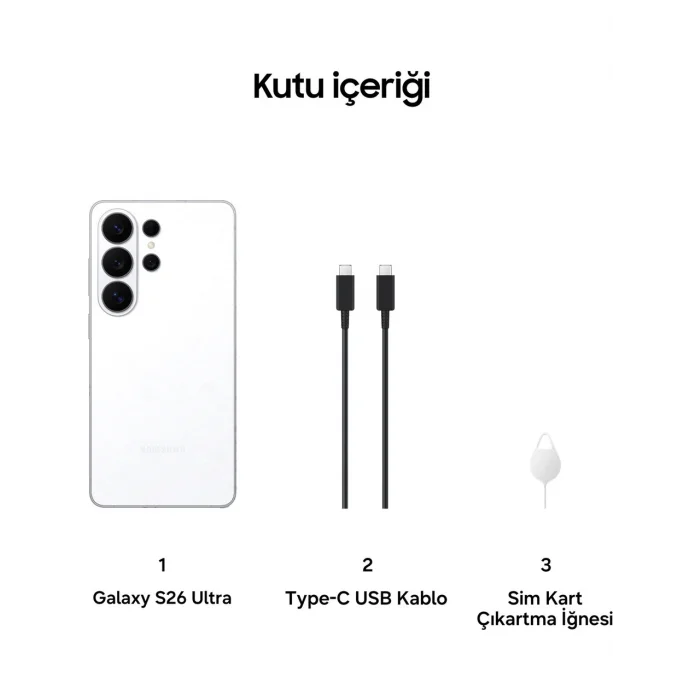 SAMSUNG GALAXY S26 ULTRA 512 GB 12 RAM WHİTE