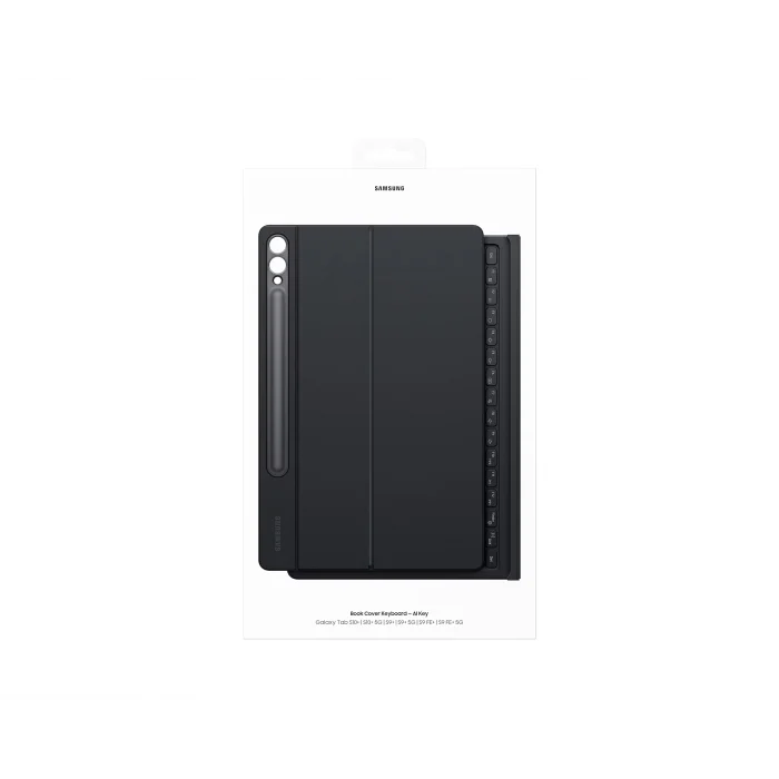 Samsung Galaxy Tab S10+ Klavyeli Mousepadli Kılıf Siyah