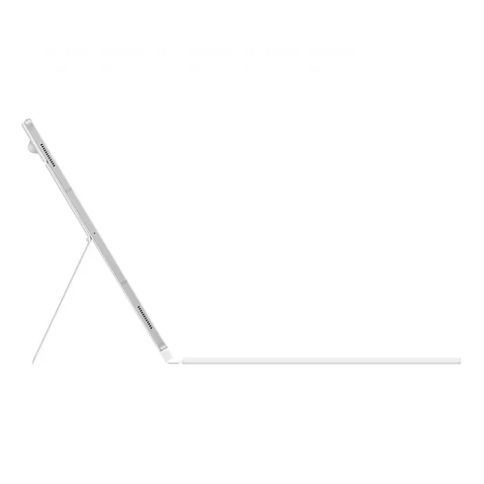 Samsung Galaxy Tab S10 / S9 Ultra Klavyeli Mousepadli Kılıf Beyaz