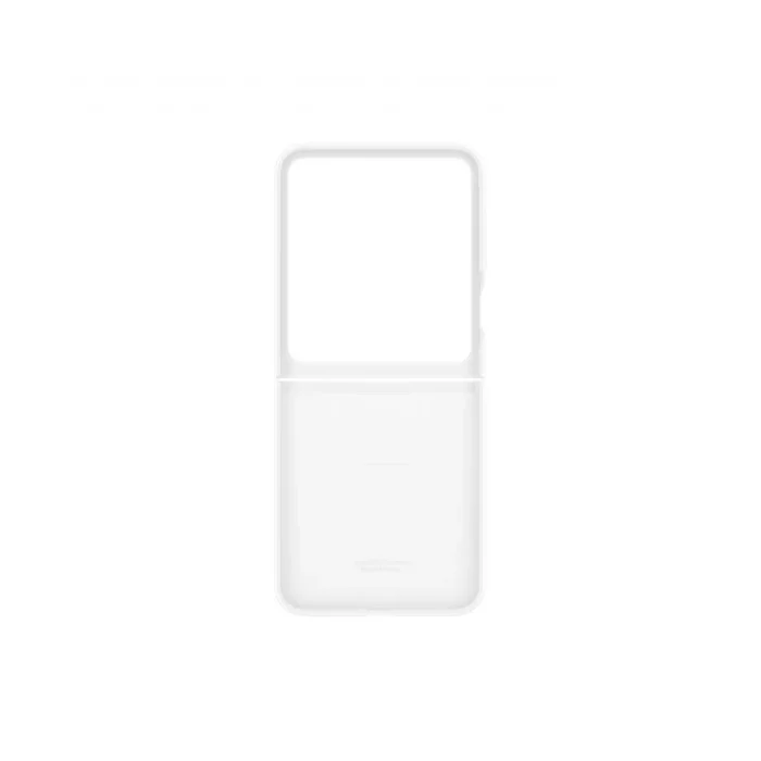 Samsung Galaxy Z Flip 7 Yüzüklü Silikon Telefon Kılıfı Gri