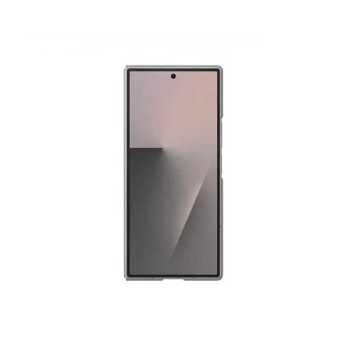 Samsung Galaxy Z Fold 7 Standlı Silikon Telefon Kılıfı Gri