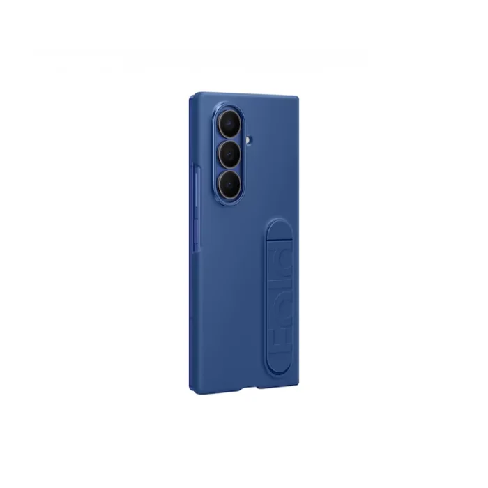 Samsung Galaxy Z Fold7 Standlı Silikon Kılıf Lacivert