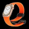Piili Apple Watch 42-44-45-49 mm Rubber Kayış Turuncu
