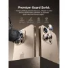 Crocus Aluminum Fit iPhone 16 Pro / 16 Pro Max Kamera Lens Koruyucu Titanyum Gri