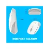 Lenovo Lecoo WS202 Ergonomik Optik Kablosuz Mouse Beyaz