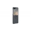 Samsung Galaxy Z Flip8 Silicone Ring Magnet Case Siyah
