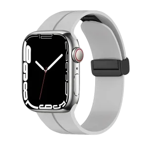 Piili Apple Watch 42-44-45-49 mm Rubber Kayış Bej