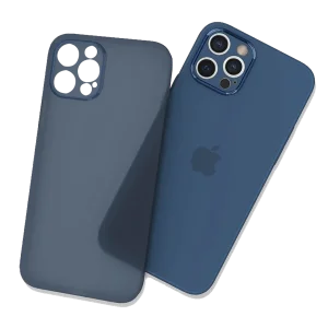 Piili iPhone 13 Pro Max 0,3mm Ultra İnce Silikon Kılıf Mavi