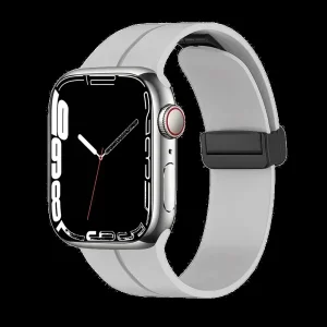 Piili Apple Watch 42-44-45-49 mm Rubber Kayış Bej