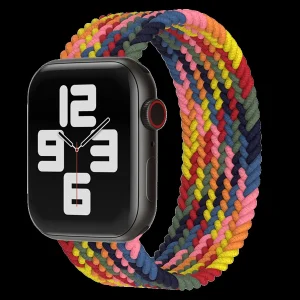 Piili Apple Watch Hasır Band Kamuflaj 42/44/45 mm Kırmızı
