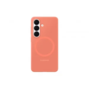 Samsung Galaxy S26 Silikon Magnet Kılıf Mercan