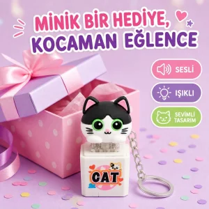 Click Clack Zoo Cat Kedi Sesli Anahtarlık