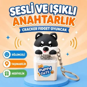 Click Clack Zoo Puppy Cute Köpek Sesli Anahtarlık