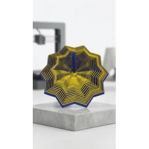 Eclipson Skyward 3D Baskı Geometrik Topaç | Dönen Stres Oyuncağı Spin Top
