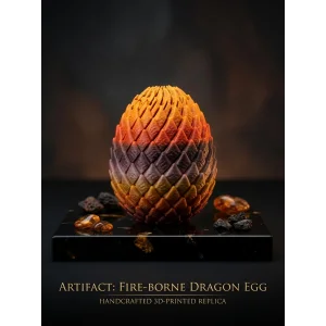 SerinAl Büyük Boy Dragon Yumurtası Fidget Oyuncak | 3D Baskı Ejderha Yumurtası