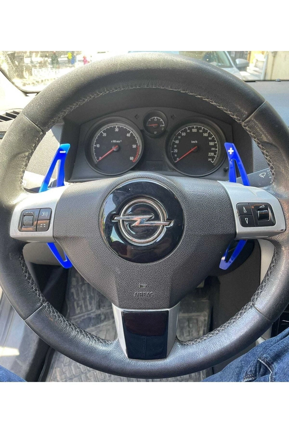 Universal F1 Kulakçık Paddle Shift Mavi Ultra Parlak