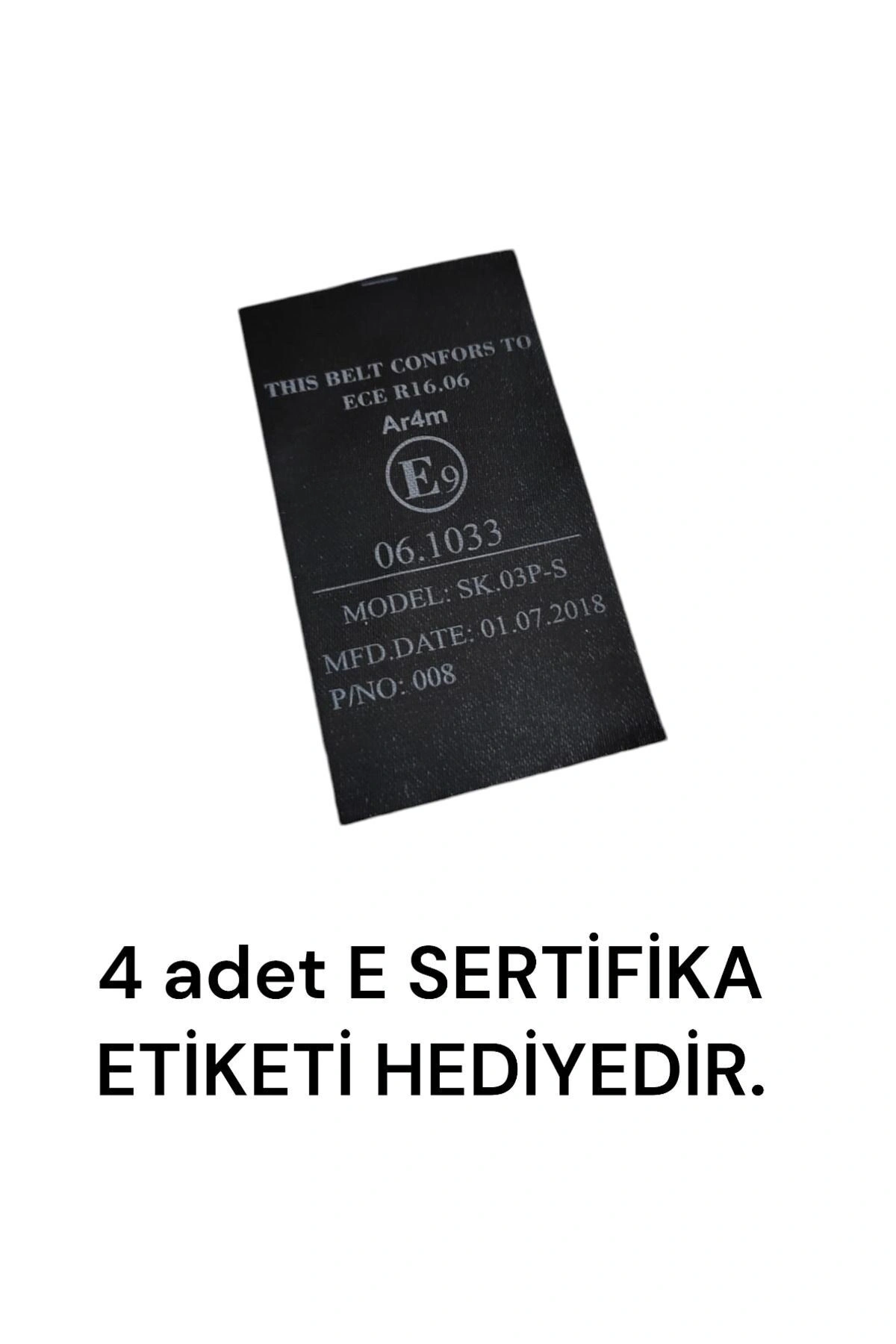 Renkli Emniyet Kemeri 12 Metre 4 Kemer Için(kırmızı)