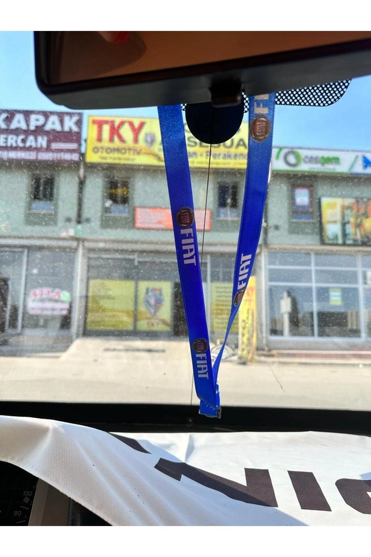 Fiat Dikiz Ayna Süsü Mavi (Ayna İpi/Askısı)