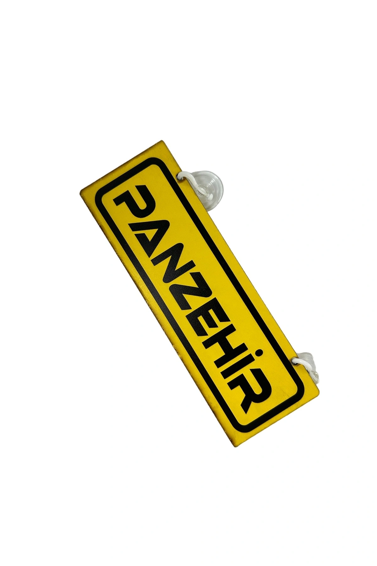 Cam Süsü Yazı ’PANZEHİR’ Mdf Vantuzlu