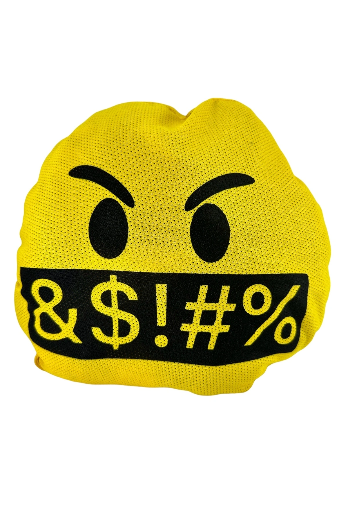 Emoji Oto Boyun Yastığı Yazı Beş Sarı