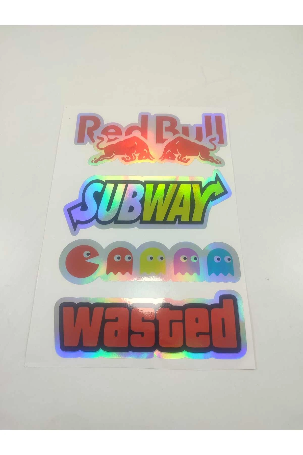 Hologram Arka Cam Sticker Etiket Model 019