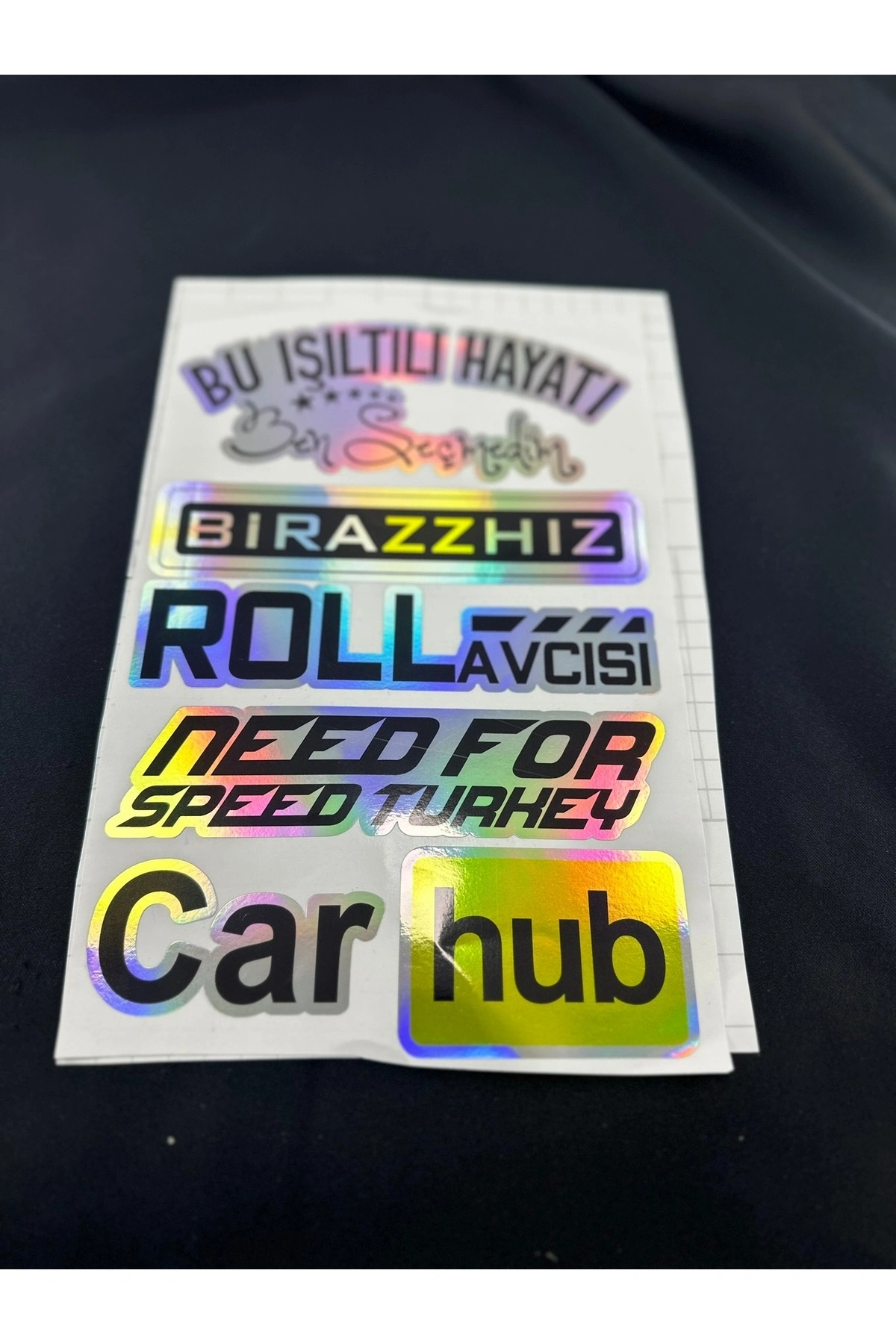 Hologram Arka Cam Sticker Etiket Model 009