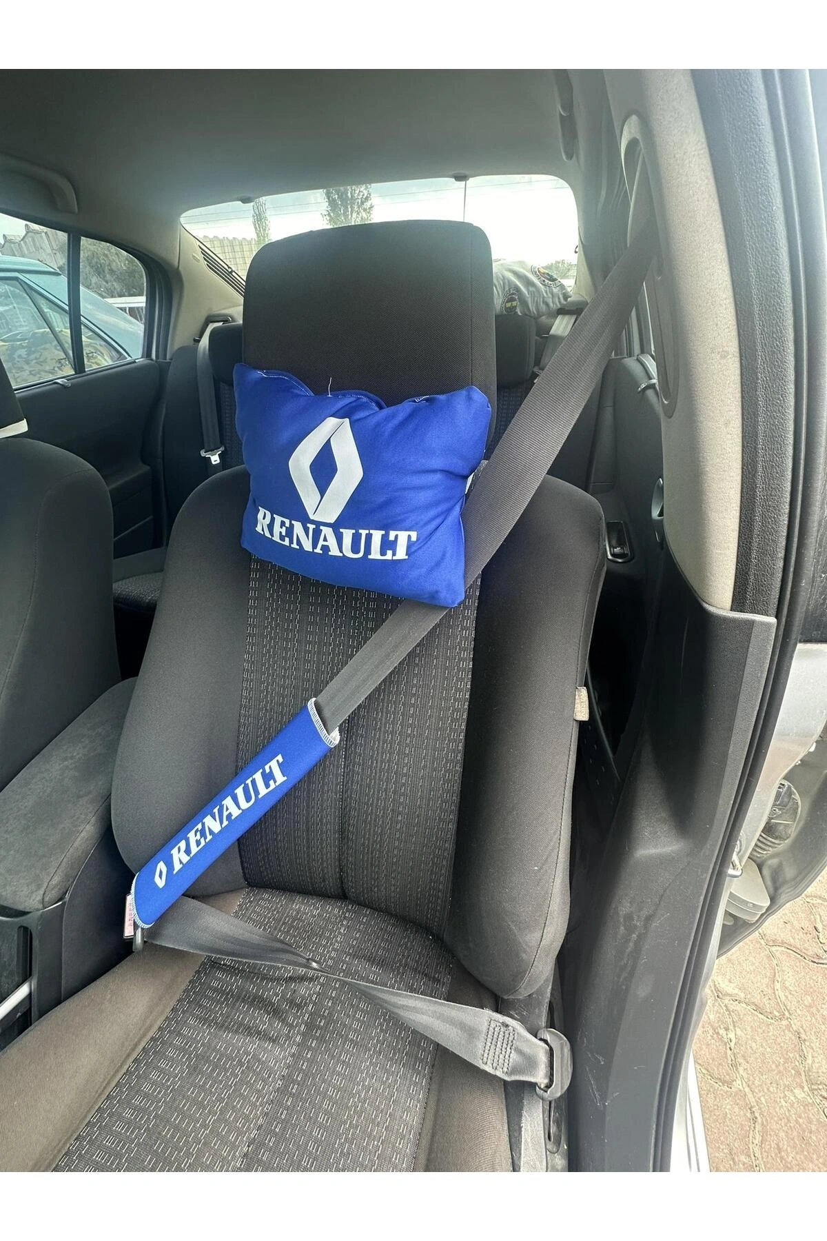 Renault Boyun Yastığı Emniyet Kemer Pedi Mavi Renault