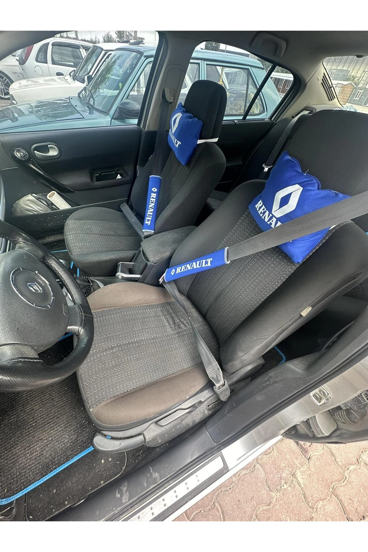 Renault Boyun Yastığı Emniyet Kemer Pedi Mavi Renault
