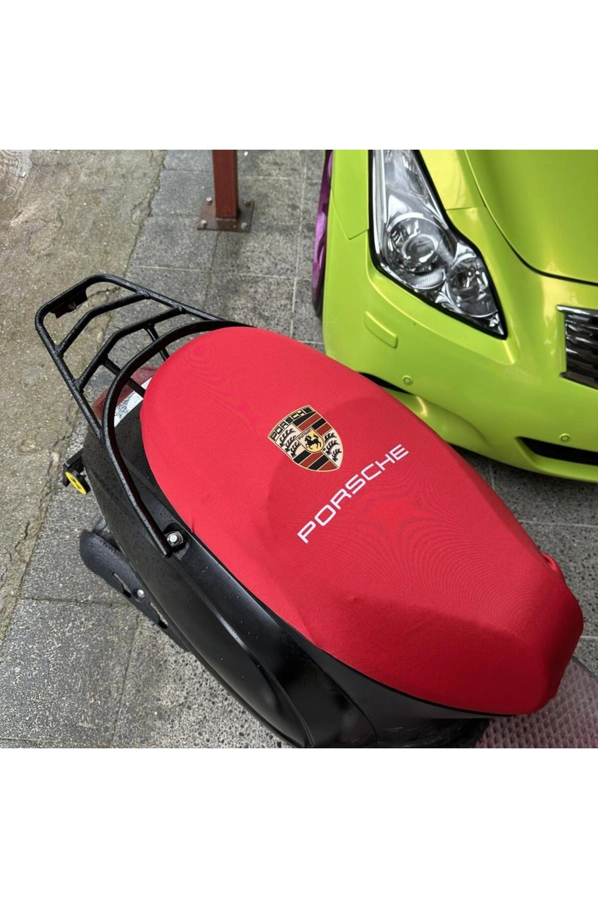 PORSHE DESENLİ PENYE MOTOSİKLET KILIFI -MOTOR