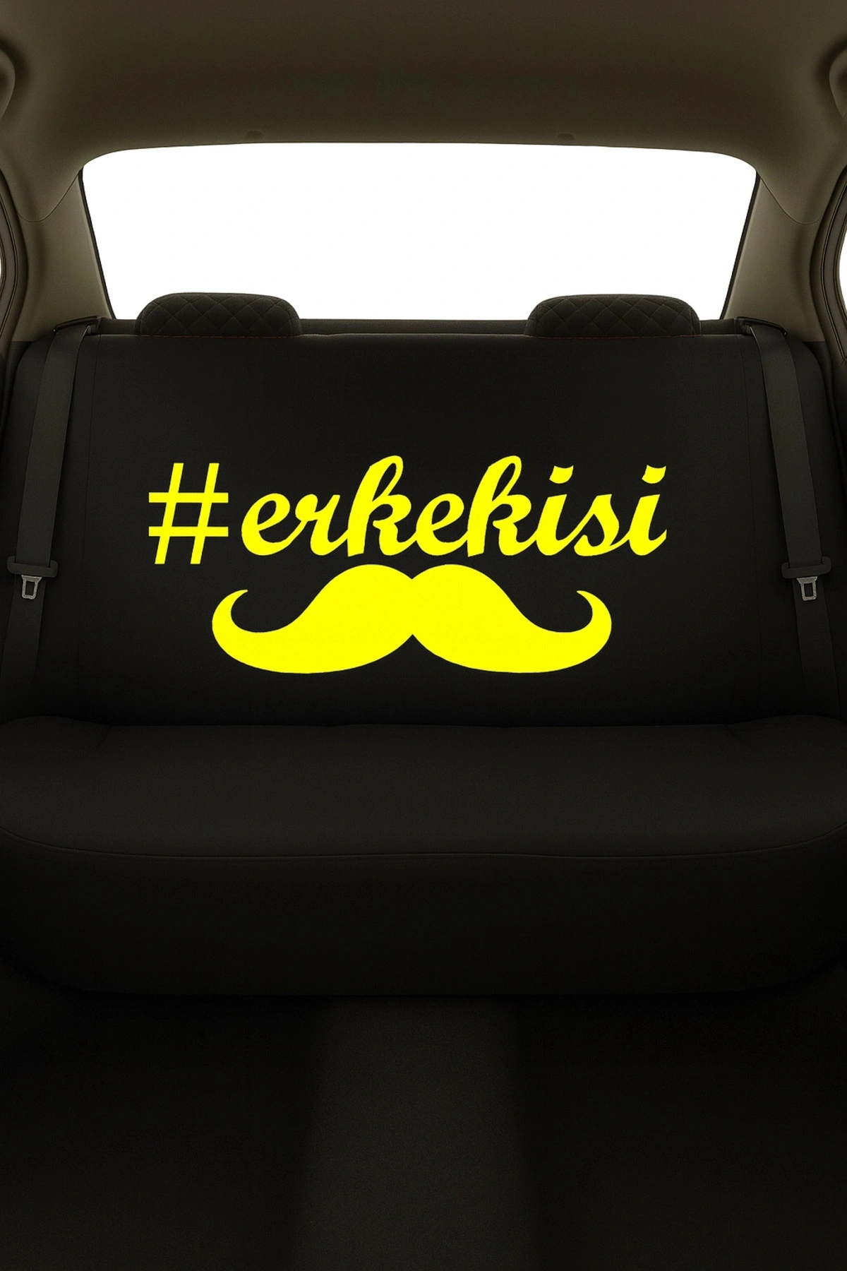 Erkek İşi Baskılı 8 Parça Oto Koltuk Kılıfı Seti