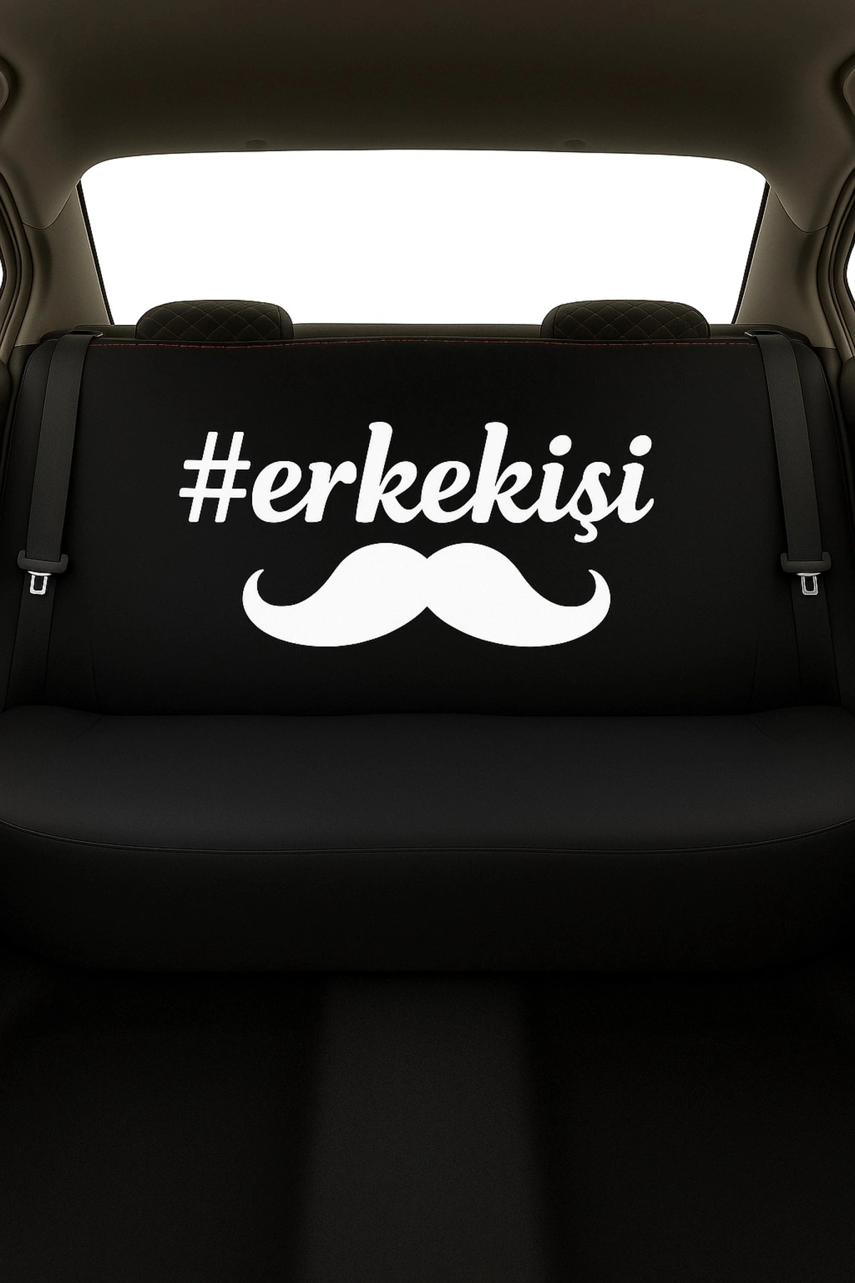 Erkek İşi Baskılı 8 Parça Oto Koltuk Kılıfı Seti