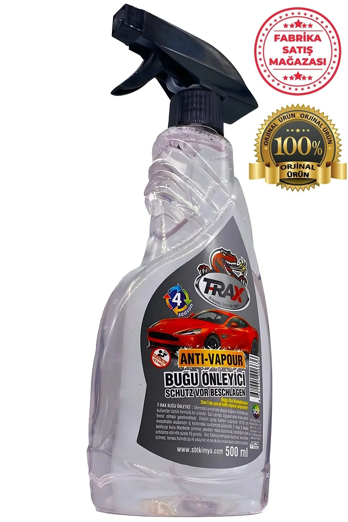 TRAX Buğu Önleyici 500 ml