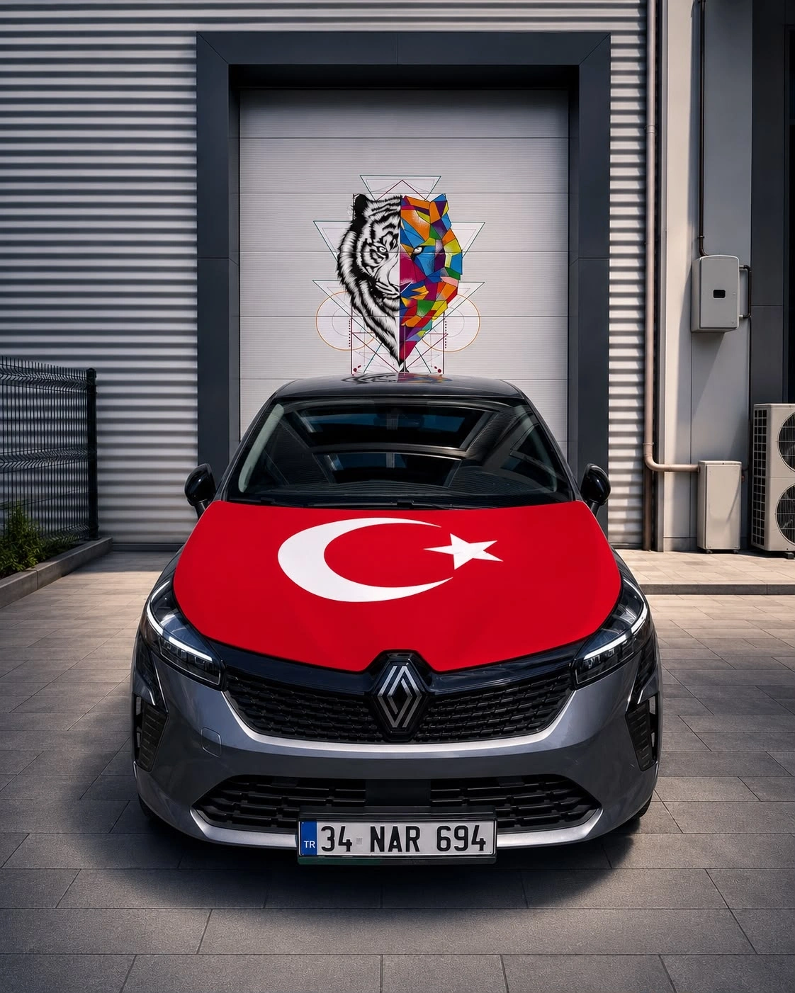 TÜRK BAYRAĞI KAPUT ÖRTÜSÜ