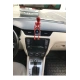 18 Cm Subwoofer Tutan Iskelet Ayna Süsü (İskelet: Kırmızı Subwoofer :Mavi )