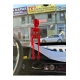Kırmızı İskelet Dikiz Ayna Süsü 18 Cm Büyük
