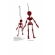 Kırmızı İskelet 25 cm Dikiz Ayna Süsü Büyük