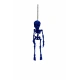 İskelet Dikiz Ayna Süsü Mavi 15 CM