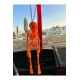 İskelet Dikiz Ayna Süsü Turuncu 15 CM