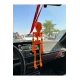 Turuncu İskelet 25 cm Dikiz Ayna Süsü Büyük