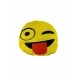 Emoji Oto Boyun Yastığı Dil Sarı