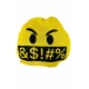 Emoji Oto Boyun Yastığı Yazı Beş Sarı