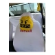 Emoji Oto Boyun Yastığı Yazı Beş Sarı
