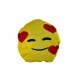 Emoji Oto Boyun Yastığı Kalp Yedi Sarı