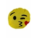 Emoji Oto Boyun Yastığı Kalp Dokuz Sarı