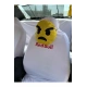 Emoji Oto Boyun Yastığı Kızgın On Sarı