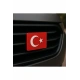 Türk Bayrağı Pleksi Panjur Arması Vidalı