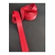Renkli Emniyet Kemeri Kolonlu 15 Metre 5 Kemer Için (KAN KIRMIZI)5 Adet Sertifika Hediyeli