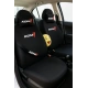 KONI 9 Parça Oto Koltuk Kılıf Seti (Ön + Arka Set, 2 Boyun Yastığı, 2 Kemer Kılıfı, Emoji Yastık)
