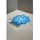 Gider Koku Önleyici Silikon Mat Banyo Mutfak Lavabo Balkon Gider Tıpası Kapağı Mavi