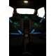 Lc Baskılı 8 Parça Oto Koltuk Servis Kılıf Seti (Ön + Arka Set, 2 Boyun Yastığı, 2 Kemer Kılıfı)